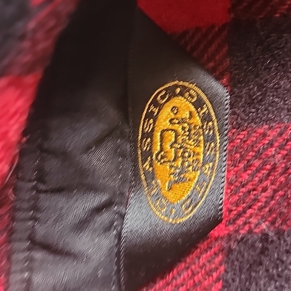 Checkered Woolrich Wool shirt. Red and Black Size XL - Picture 2 of 5